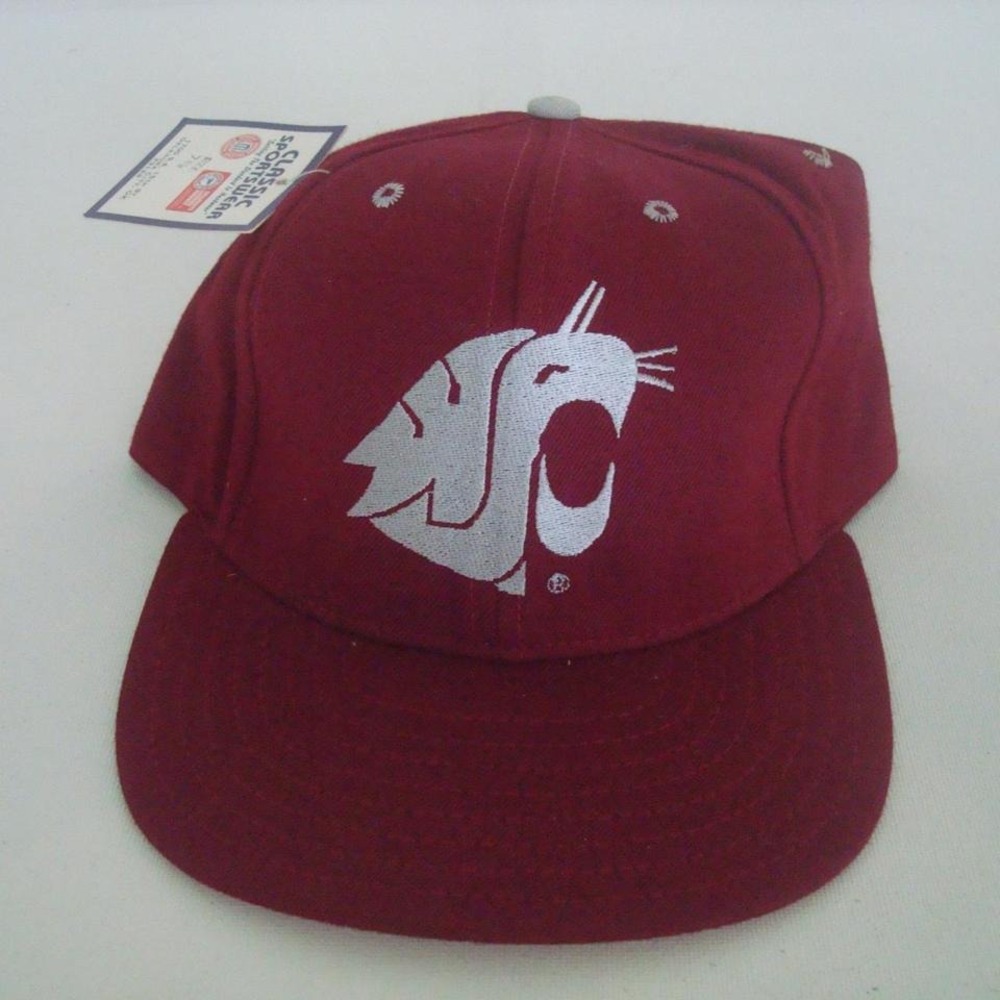 WASHINGTON STATE COUGARS 7 3/8 80S HAT CAP VINTAGE Y2K 00S Y1